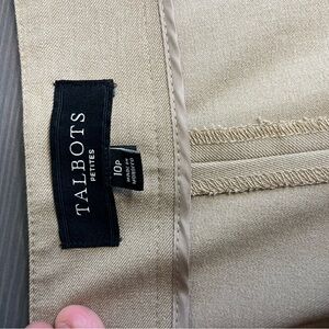 Heritage Talbots Size 10P Khaki Ankle Pant